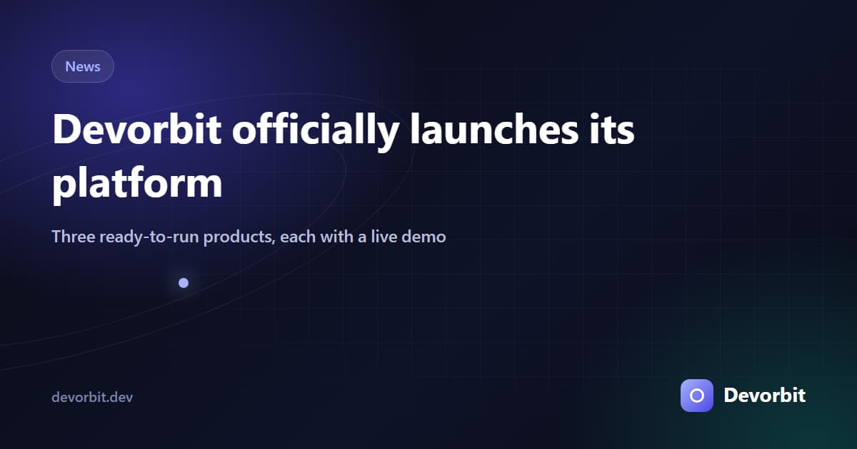 Devorbit launches its platform with three ready-to-run products